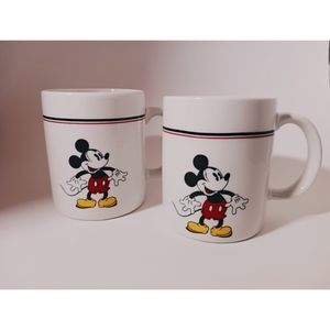 Vintage Disney Mickey Mouse Mugs (2)